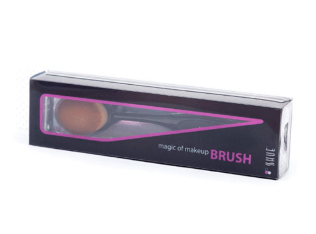 #6053 SHUE SPOON BRUSH BLACK HANDLE S