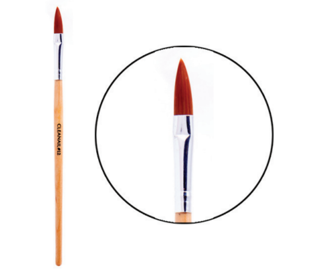 AB14 CLEANAIL OVAL ACRYLIC BRUSH #14