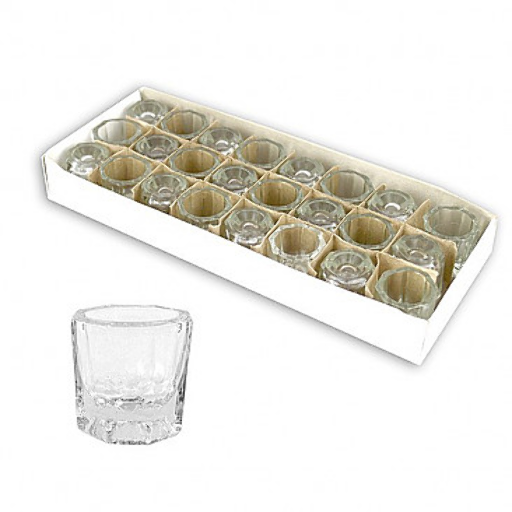 CLEANAIL GLASS DAPPEN DISH (24 PCS/BOX)