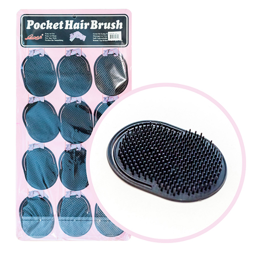 #1312 POCKET HAIR BRUSH (12 PCS/PK)
