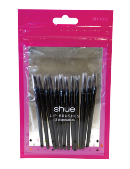 SH1012 SHUE 12CT LIP BRUSHES (12 PCS/PK)
