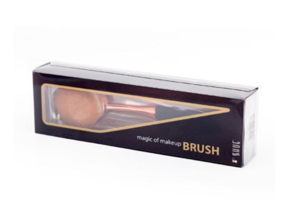 #6093 SHUE SPOON BRUSH GOLD HANDLE S