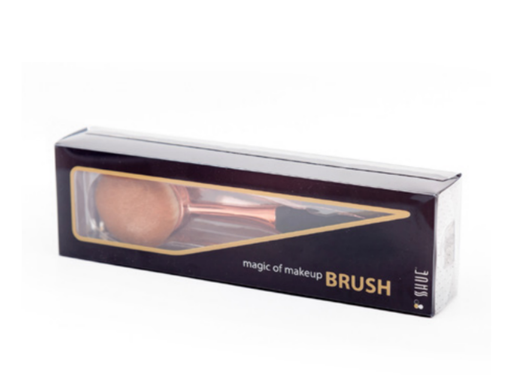 #6092 SHUE SPOON BRUSH GOLD HANDLE M