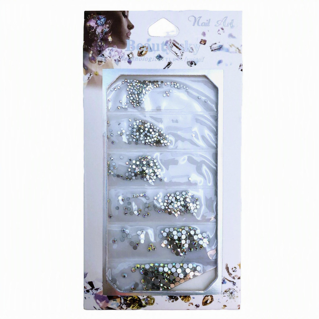 CLEANAIL 6-NAIL ART RHINESTONES - CLEAR