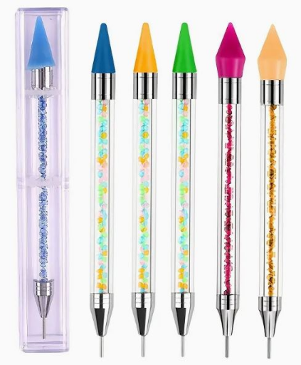 CLEANAIL DUAL TIP SILICON NAIL BRUSH TOOL - ASSORTED COLOR (12 PCS)