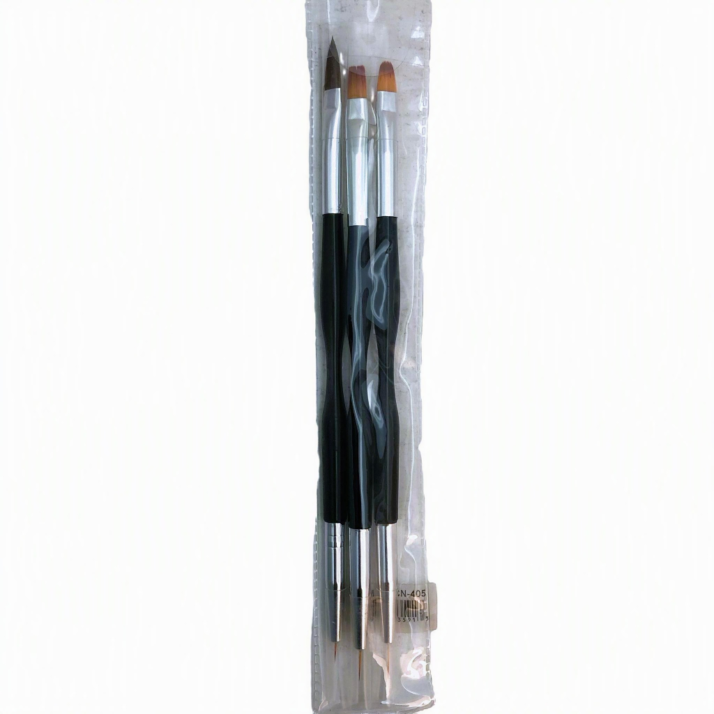 CLEANAIL 3CT DOUBLE SIDED NAIL ART BRUSH (12 PCS)