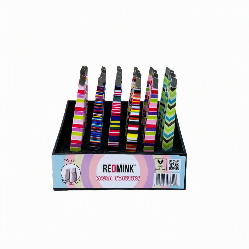 TW28 REDMINK TWEEZER - STRIPE