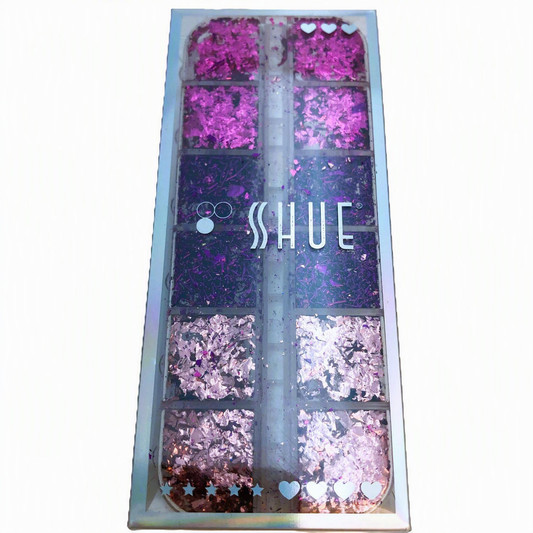 SHUE - 12 GLIDS NAIL DECAL - 3COLOR - PINK/LAVENDER/PURPLE