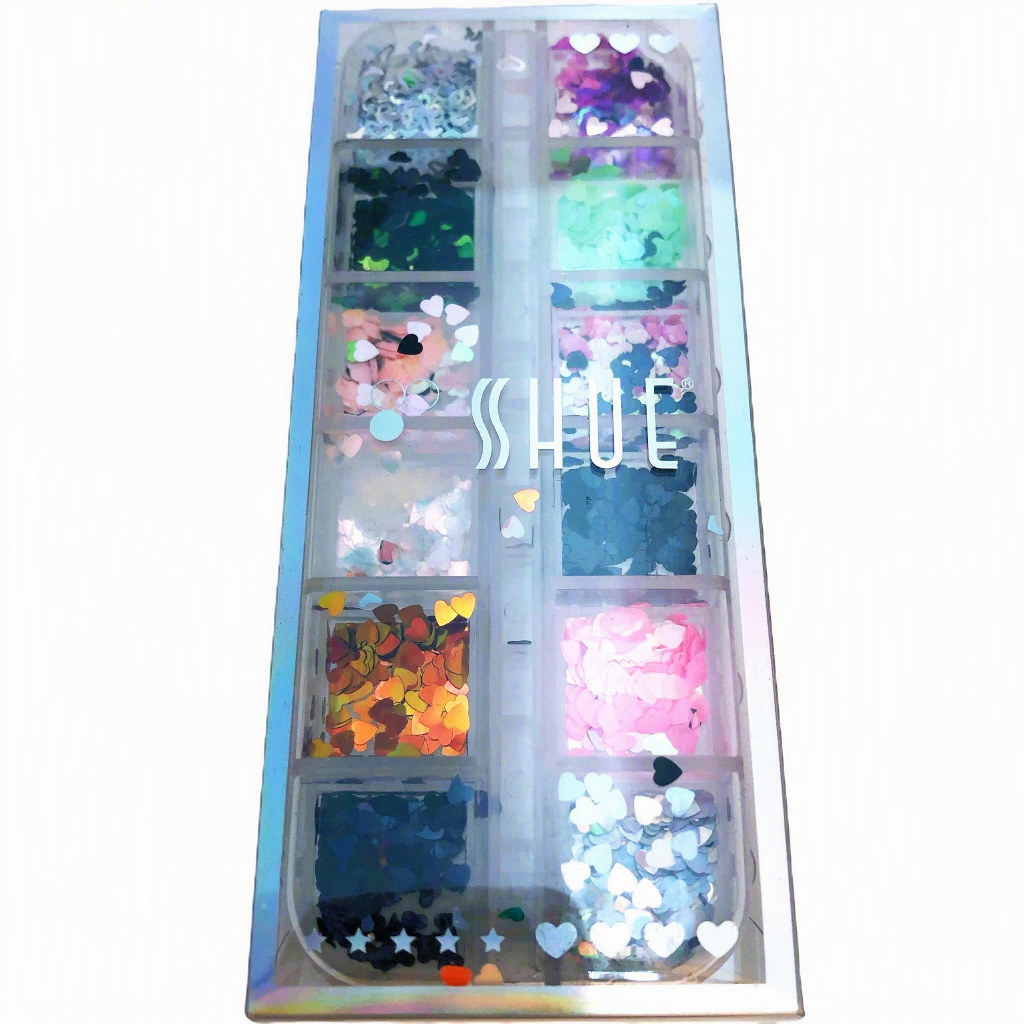SHUE - 12 GLIDS SEQUINS MIX - HEART