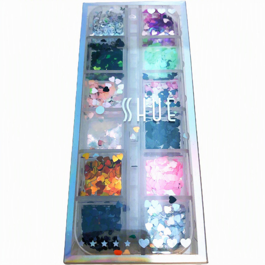 SHUE - 12 GLIDS SEQUINS MIX - HEART