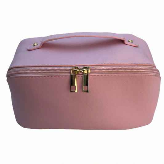 LARGE CAPACITY TRAVEL COSMETIC MAKEUP BAG-PINK