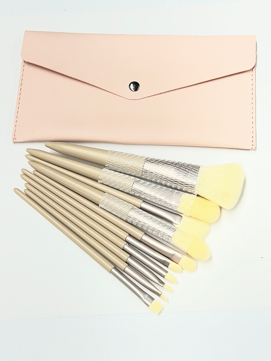 10PC BRUSH SET WITH POUCH