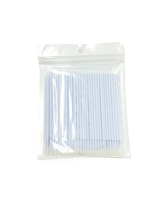100PC MICRO APPLICATOR APPLICATOR BRUSH - WHITE
