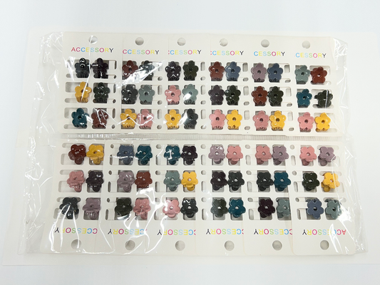 HAIR CLIP MINI 6PC-FLOWER