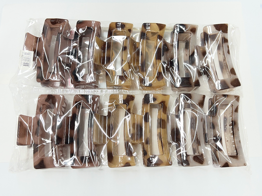 HAIR CLIP-LEOPARD 3 COLOR MIX