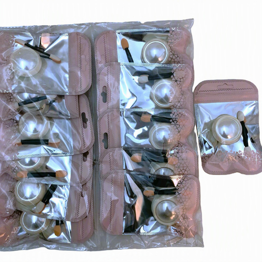 M&CO - 2CT CHROME METALLIC GLITTER POWDER - SILVER (12 PCS)