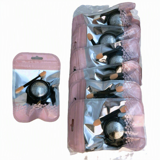 M&CO - 1CT CHROME METALLIC GLITTER POWDER - SILVER (12 PCS)