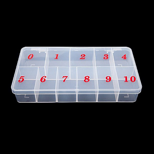 #3051 CLEANAIL NAIL TIP ORGANIZER WITH NUMBERED COMPARTMENTS