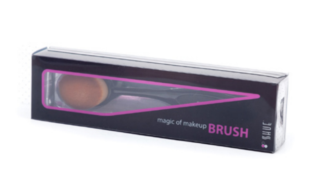 #6051 SHUE SPOON BRUSH BLACK HANDLE L