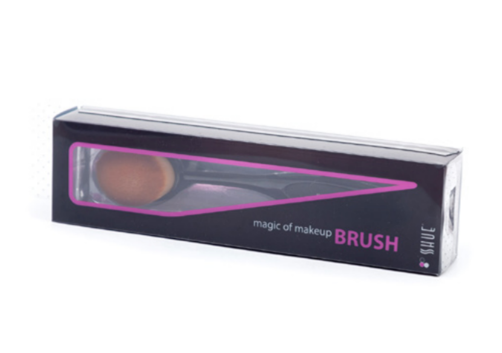#6052 SHUE SPOON BRUSH BLACK HANDLE M