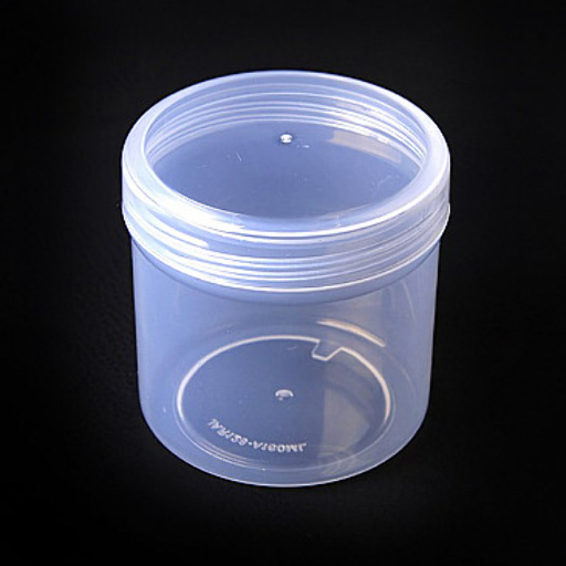 #9018 CLEANAIL JAR128-A(PP) 160ML TRANSLUCENT JAR - 1 LAYER