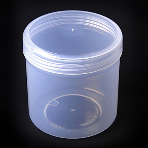 #9019 CLEANAIL JAR128-B(PP) 250ML TRANSLUCENT JAR - 1 LAYER