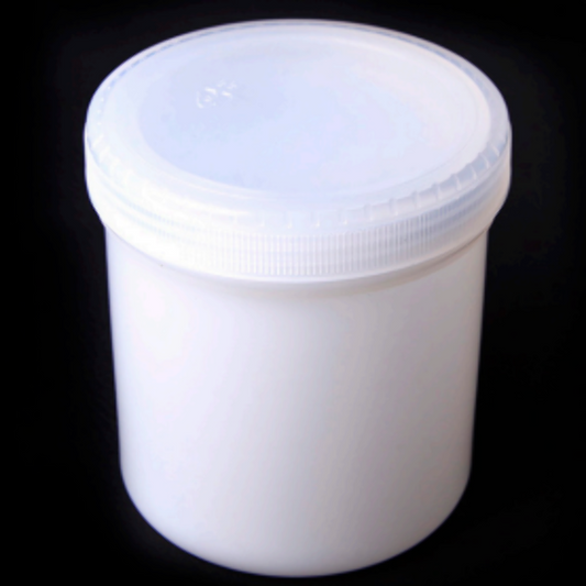 #9021 CLEANAIL JAR1163(HDPE) 240ML PLASTIC JAR W/ LID