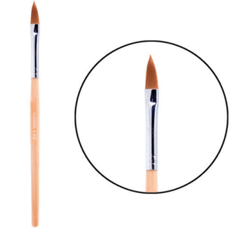 AB10 CLEANAIL OVAL ACRYLIC BRUSH #10