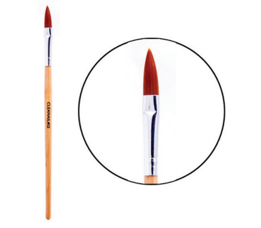 AB14 CLEANAIL OVAL ACRYLIC BRUSH #14