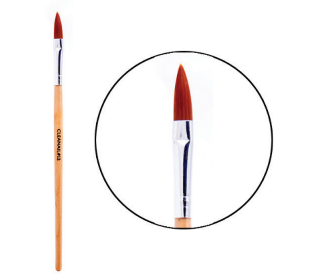 AB16 CLEANAIL OVAL ACRYLIC BRUSH #16