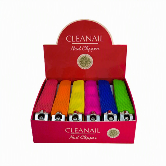 CLEANAIL CARBON STEEL NAIL CLIPPER WITH RUBBER (12 PCS)