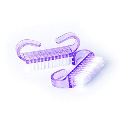 CLEANAIL MANICURE BRUSH - ASSORTED COLOR BLUE/PINK/PURPLE (12 PCS)