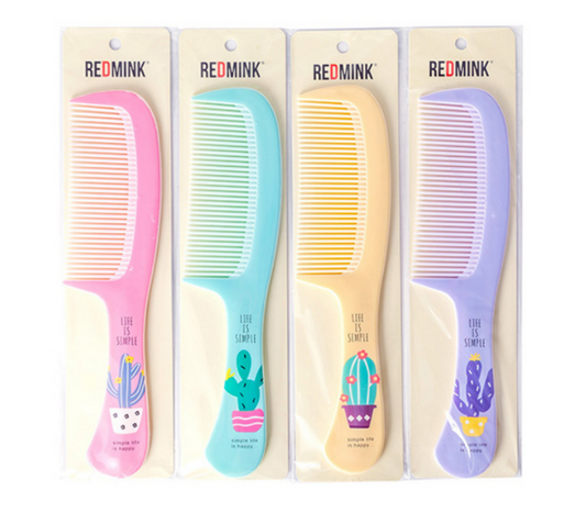 RM2005 REDMINK HAIR COMB CACTUS - ASSORTED COLOR