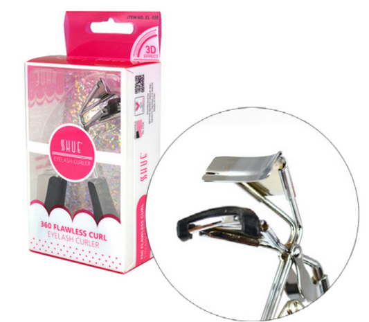 SHUE 360 FLAWLESS CURL EYELASH CURLER - SILVER (12 PCS)