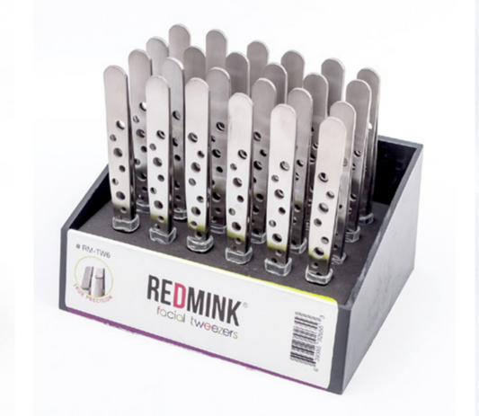 TW6 REDMINK TWEEZER - HOLE SILVER COLOR