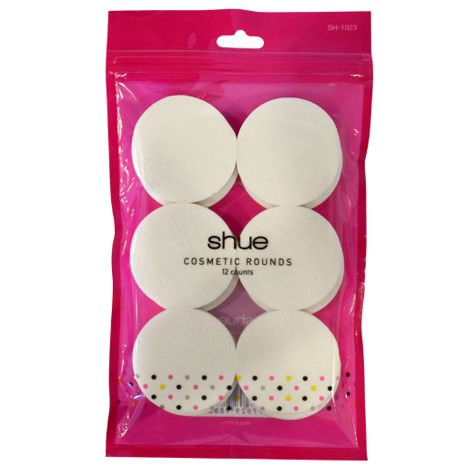 SH1023 SHUE 12CT COSMETIC ROUND SPONGES (12 PCS/PK)